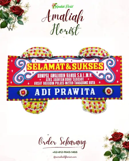 Papan Bunga Ucapan Selamat Skanto